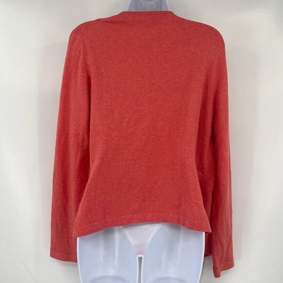 Vtg 90s Oilily Wrap Sweater Sz L Embroidered Floral Boho Cottagecore Coquette - Picture 7 of 9